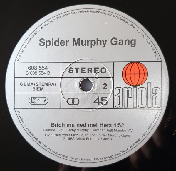 Cover zu Spider Murphy Gang - Der Königsjodler | 1986 | Vinyl | Rock | Germany Schallplatten Ankauf