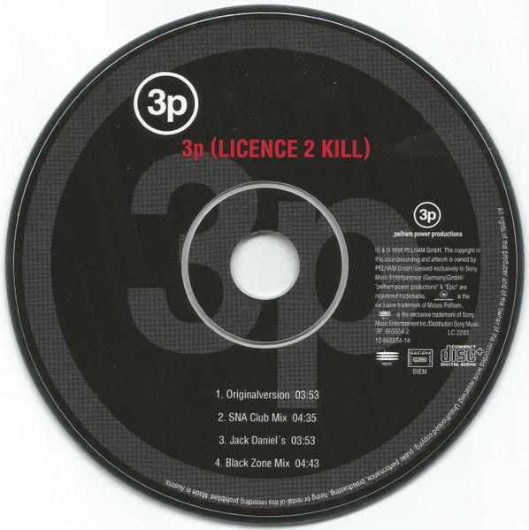 Cover zu 3P (2) - 3p (Licence 2 Kill) | 1998 | Vinyl | Hip Hop | Germany