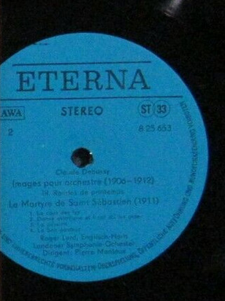 Cover zu Claude Debussy, Pierre Monteux - Images Pour Orchestre / Le Martyre De Saint-Sébastien | 1983 | Vinyl | Classical | German Democratic Republic (GDR) Schallplatten Ankauf
