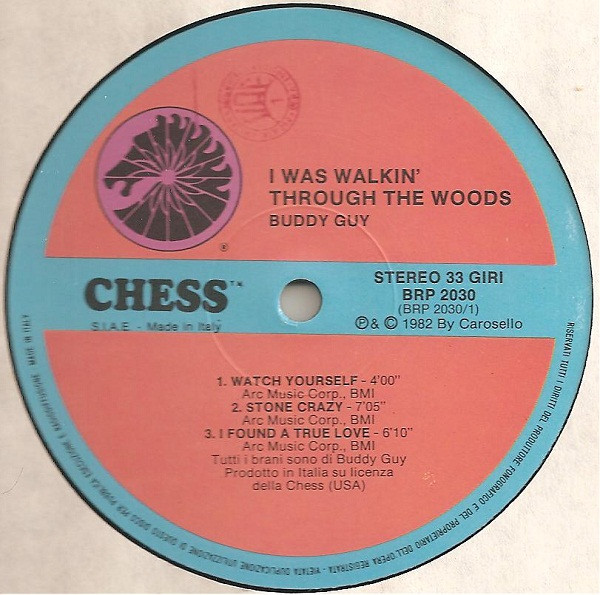 Cover zu Buddy Guy - I Was Walking Through The Woods | 1982 | Vinyl | Blues | Italy Schallplatten Ankauf