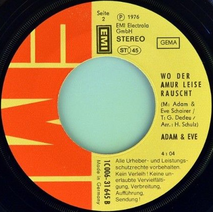 Cover zu Adam & Eve (6) - Man Kann Nicht Ohne Liebe Sein | 1976 | Vinyl | Pop | Germany