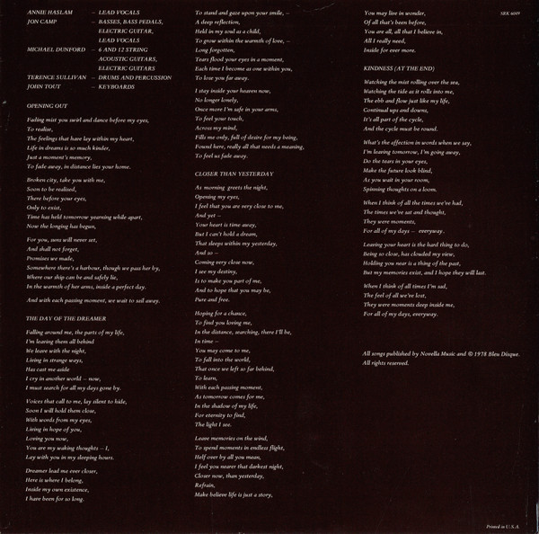 Cover zu Renaissance (4) - A Song For All Seasons | 1978 | Vinyl | Rock | US