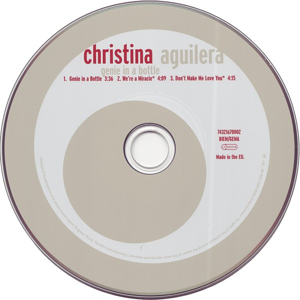 Cover zu Christina Aguilera - Genie In A Bottle | 1999 | Vinyl | Electronic, Pop | Europe