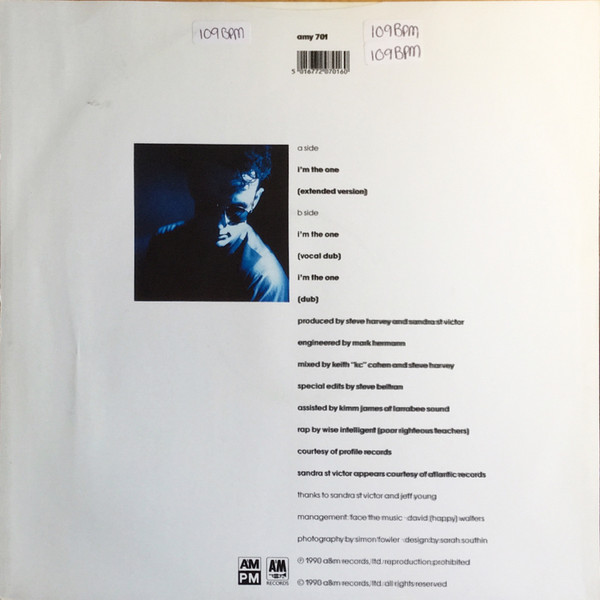 Cover zu Steve Harvey - I'm The One | 1990 | Vinyl | Electronic | UK