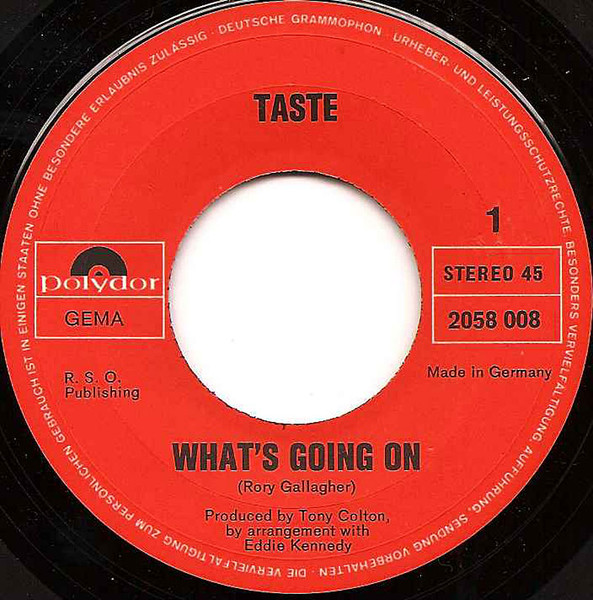 Cover zu Taste (2) - What's Going On | 1970 | Vinyl, 7