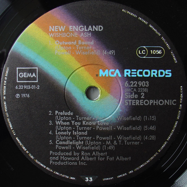 Cover zu Wishbone Ash - New England | 1976 | Vinyl | Rock | Germany
