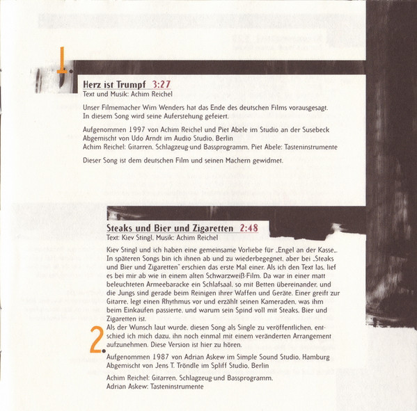 Cover zu Achim Reichel - Herz Ist Trumpf - Das Beste Von Achim Reichel | 1997 | Vinyl | Rock | Germany
