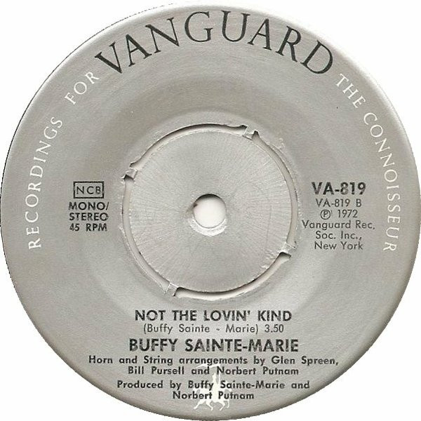 Cover zu Buffy Sainte-Marie - He's An Indian Cowboy In The Rodeo / Not The Lovin' Kind | 1972 | Vinyl | Rock, Pop, Folk, World, & Country | Scandinavia Schallplatten Ankauf