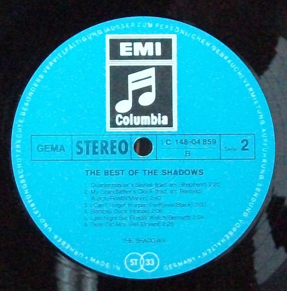 Cover zu The Shadows - The Best Of The Shadows | 1972 | Vinyl | Rock, Pop | Germany