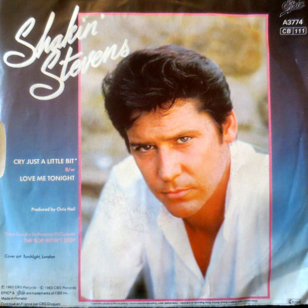 Cover zu Shakin' Stevens - Cry Just A Little Bit | 1983 | Vinyl | Rock | Germany Schallplatten Ankauf