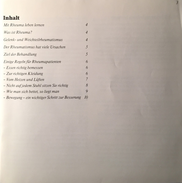 Cover zu Renate Braasch - Die Rheumaschule | Vinyl | Non-Music | Germany