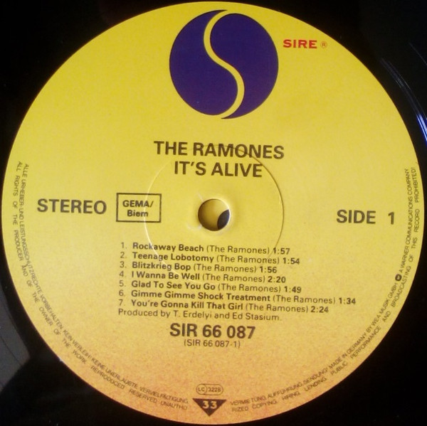 Cover zu Ramones - It's Alive | Vinyl, LP, Album, Repress | Rock | Europe