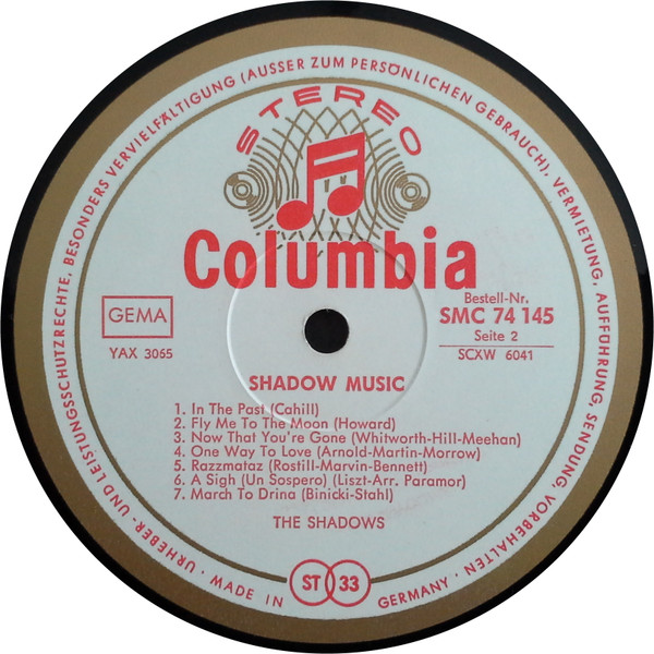 Cover zu The Shadows - Shadow Music | 1966 | Vinyl | Rock | Germany Schallplatten Ankauf