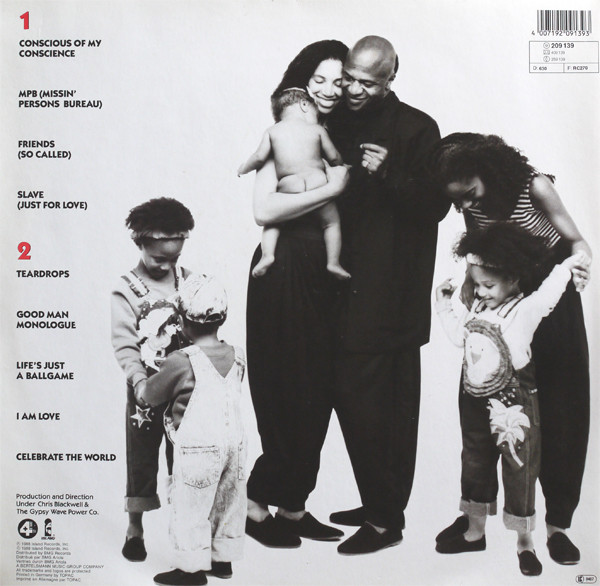 Cover zu Womack & Womack - Conscience | 1988 | Vinyl | Electronic, Funk / Soul | Europe