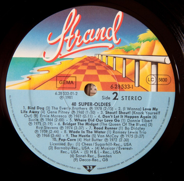 Cover zu Various - 40 Super Oldies | 1981 | Vinyl | Rock, Pop | Germany Schallplatten Ankauf