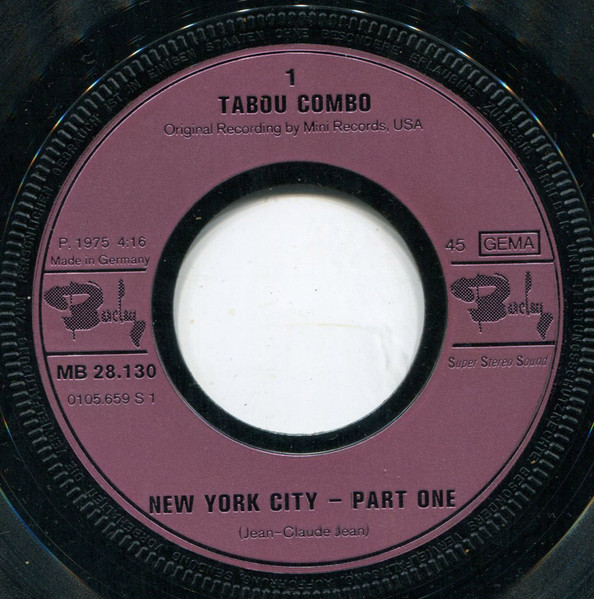 Cover zu Tabou Combo - New York City | 1975 | Vinyl | Latin, Funk / Soul | Germany Schallplatten Ankauf