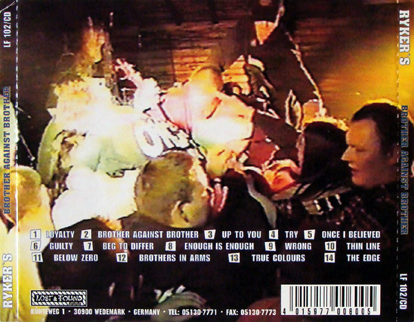 Cover zu Ryker's - Brother Against Brother | 1994 | CD, Album | Rock | Germany