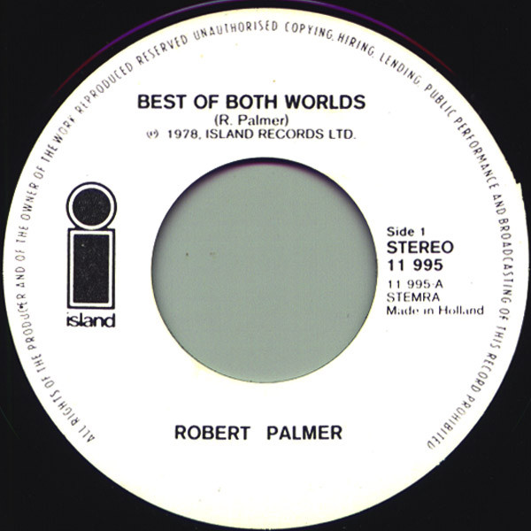 Cover zu Robert Palmer - Best Of Both Worlds | 1978 | Vinyl, 7