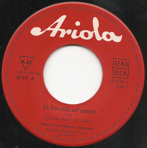 Cover zu Renate Und Werner Leismann - Fern, So Fern | 1962 | Vinyl | Pop | Germany
