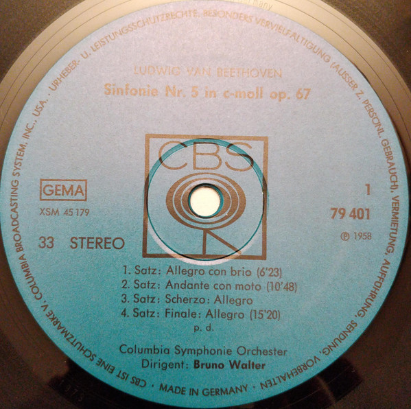 Cover zu Bruno Walter, Columbia Symphony Orchestra, New York Philharmonic - Beethoven: