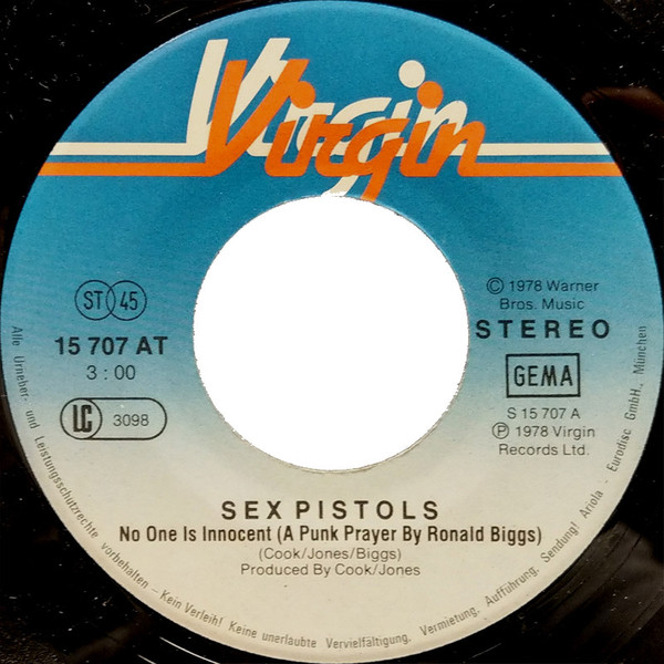 Cover zu Sex Pistols - No One Is Innocent (A Punk Prayer By Ronald Biggs) | 1978 | Vinyl | Rock | Germany