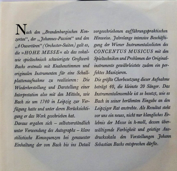 Cover zu Various - Ausschnitte Aus Bach, Messe In H-moll Und Hindemith, Kammermusik Nr. 1, 7 Und 4 | Vinyl | Classical | Germany