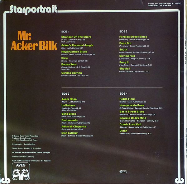 Cover zu Acker Bilk - Starportrait | 1978 | Vinyl | Jazz | Germany