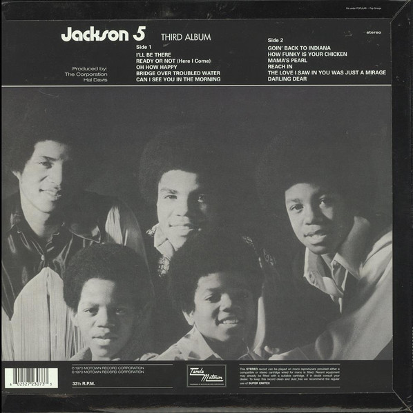 Cover zu The Jackson 5 - Third Album | 2009 | Vinyl | Funk / Soul | Europe Schallplatten Ankauf
