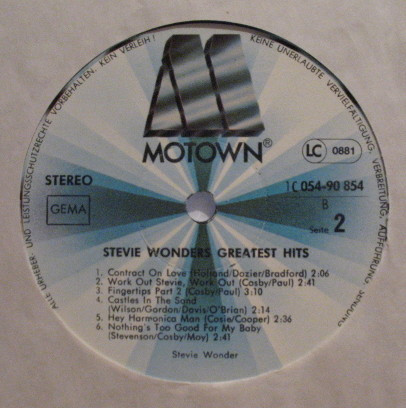 Cover zu Stevie Wonder - Greatest Hits | Vinyl | Funk / Soul | Germany