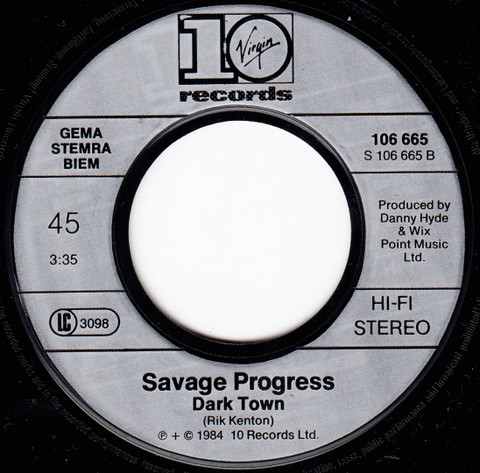 Cover zu Savage Progress - Heart Begin To Beat | 1984 | Vinyl, 7