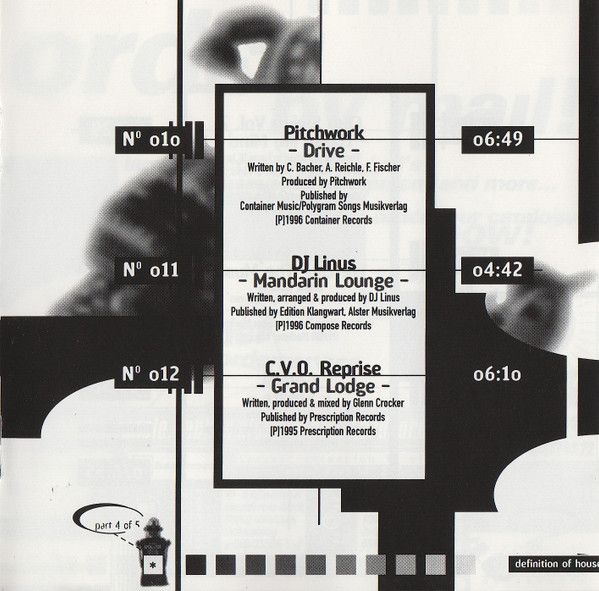 Cover zu Titus (5) - Definition Of House № 5 | 1996 | Vinyl | Electronic | Germany