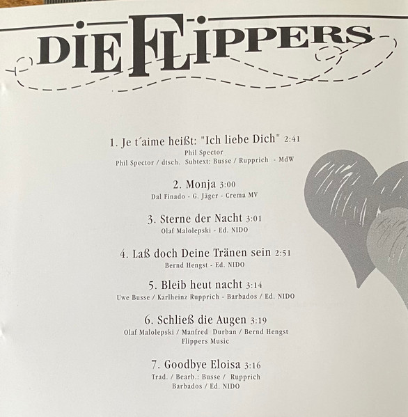 Cover zu Die Flippers - Je T'aime Heißt: