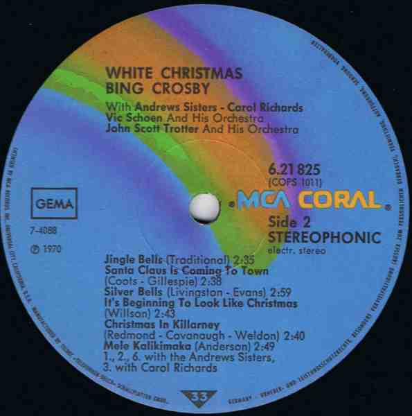 Cover zu Bing Crosby - White Christmas | Vinyl, LP, Album, Reissue | Pop | Germany