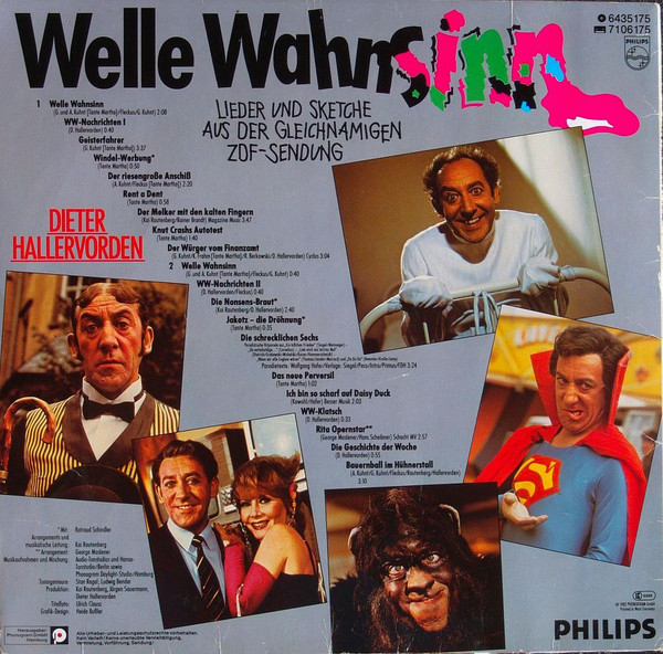 Cover zu Dieter Hallervorden - Welle Wahnsinn - Lieder Und Sketche Aus Der Gleichnamigen ZDF-Sendung | 1982 | Vinyl | Non-Music, Pop | Germany Schallplatten Ankauf