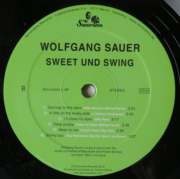 Cover zu Wolfgang Sauer - Sweet Und Swing | 2010 | Vinyl | Jazz | Germany