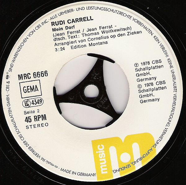 Cover zu Rudi Carrell - Goethe War Gut | 1978 | Vinyl | Pop | Germany