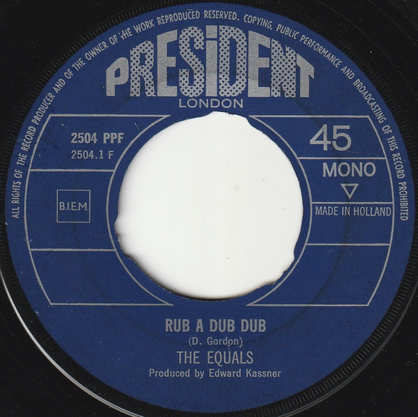 Cover zu The Equals - Rub A Dub Dub / After The Lights Go Down Low | 1969 | Vinyl | Funk / Soul | Netherlands Schallplatten Ankauf