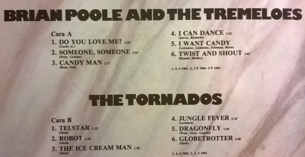 Cover zu Brian Poole & The Tremeloes, The Tornados - Brian Poole And The Tremeloes / The Tornados | 1982 | Vinyl | Rock | Spain Schallplatten Ankauf