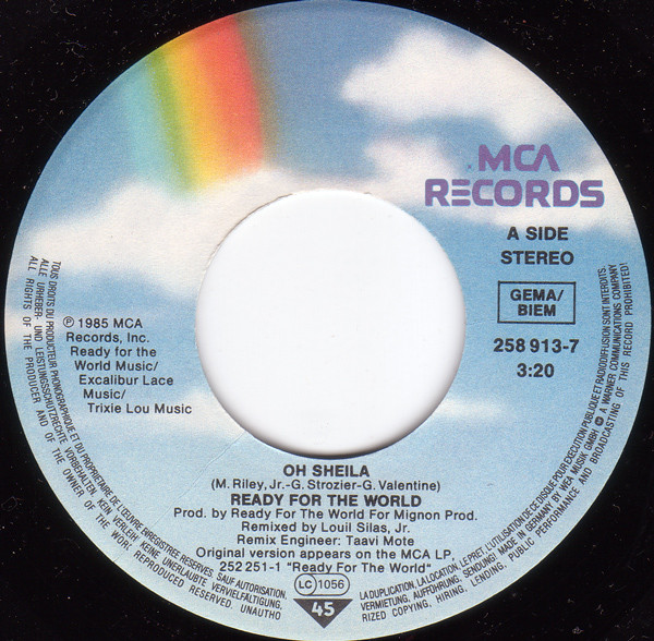Cover zu Ready For The World - Oh Sheila | 1985 | Vinyl | Electronic, Funk / Soul, Pop | Germany