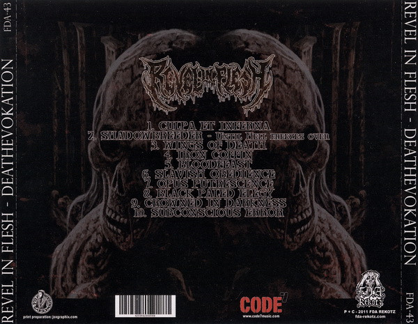 Cover zu Revel In Flesh - Deathevokation | 2012 | CD, Album | Rock | Germany