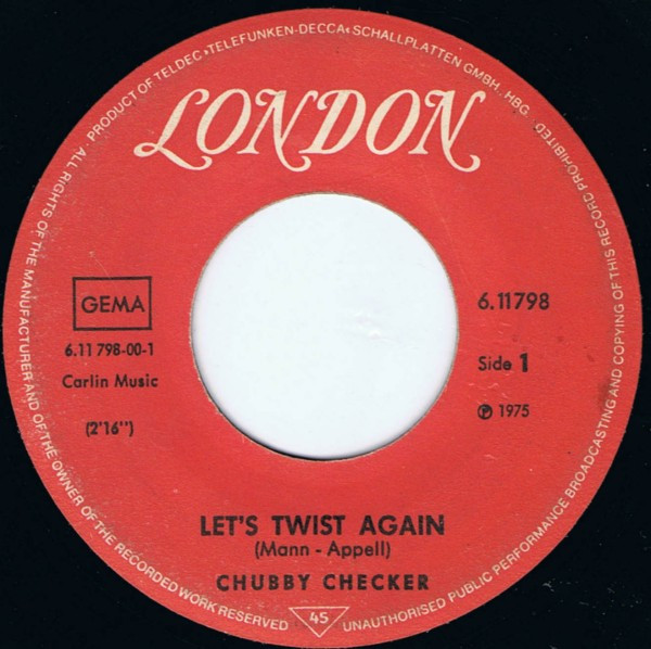 Cover zu Chubby Checker - Let's Twist Again | 1976 | Vinyl, 7