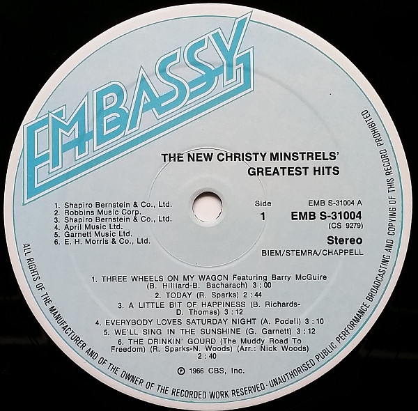 Cover zu The New Christy Minstrels - Greatest Hits | Vinyl | Folk, World, & Country | Europe Schallplatten Ankauf