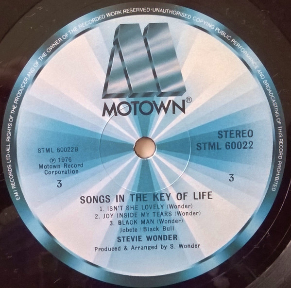Cover zu Stevie Wonder - Songs In The Key Of Life | 1976 | Vinyl | Funk / Soul, Pop | UK