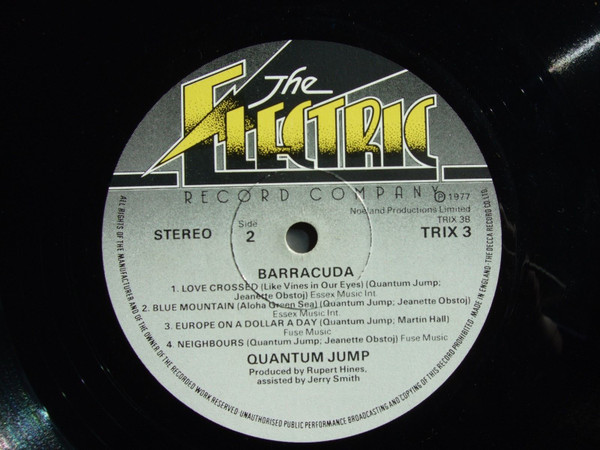Cover zu Quantum Jump - Barracuda | 1977 | Vinyl, LP, Album, Stereo | Jazz, Rock, Funk / Soul | UK Schallplatten Ankauf