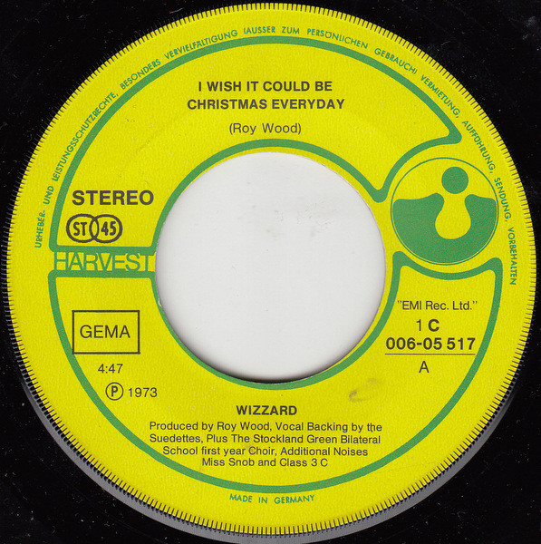 Cover zu Wizzard (2) - I Wish It Could Be Christmas Everyday | 1973 | Vinyl | Pop | Germany