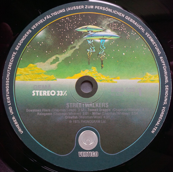 Cover zu Streetwalkers - Streetwalkers | 1975 | Vinyl | Rock | Germany Schallplatten Ankauf