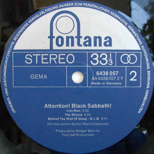 Cover zu Black Sabbath - Attention! Black Sabbath! | 1972 | Vinyl | Rock | Germany Schallplatten Ankauf
