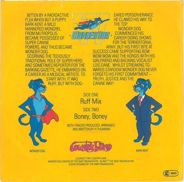 Cover zu Wonder Dog - Ruff Mix | 1982 | Vinyl | Electronic | Europe Schallplatten Ankauf