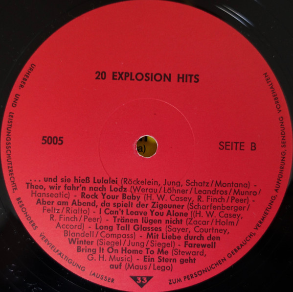 Cover zu Unknown Artist - 20 Vocal Super Hits | Vinyl | Pop | Germany Schallplatten Ankauf