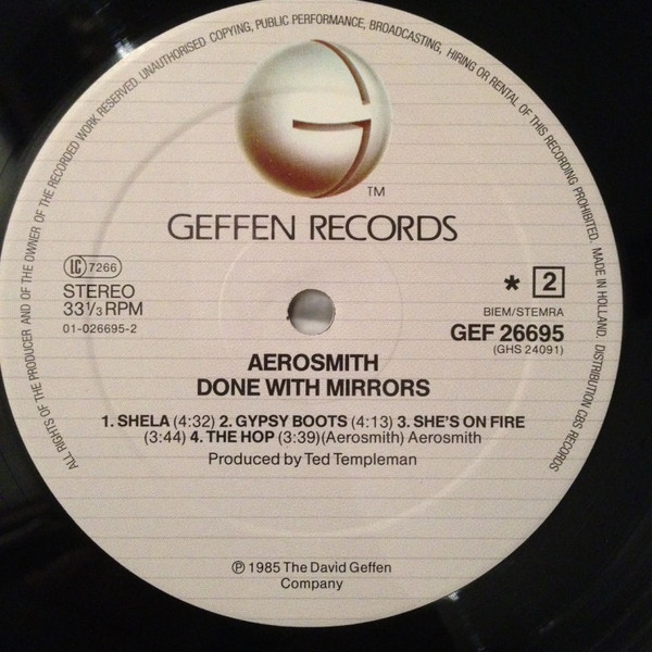 Cover zu Aerosmith - Done With Mirrors | 1985 | Vinyl | Rock | Europe